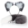 Adult Sex Toys Fox Tail Butt Plug for Couple Cosplay Role-Play Sex Game