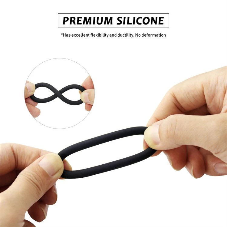 Sex Toys Penis Ring for Men 3 Different Size Reusable Silicone Cock Ring Delay Ejaculation
