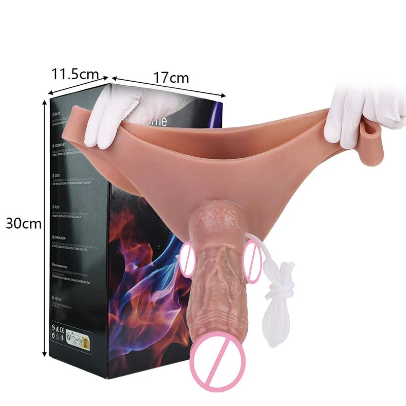Squirting Pants for Couples to Increase the Interest of Sex Toys Can Simulate the Squirting of the Phallus Leather Pants