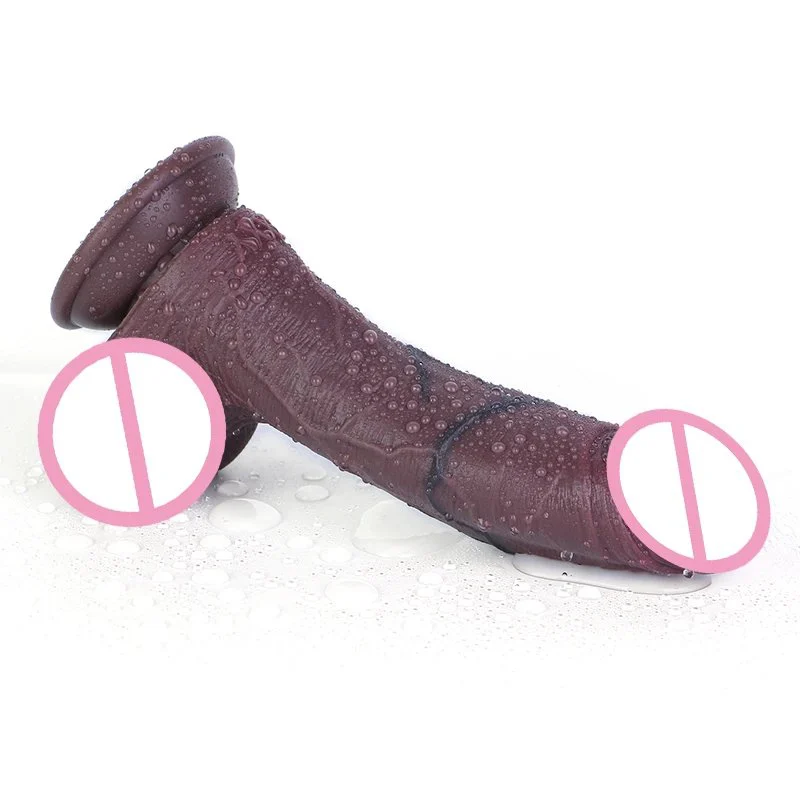Silicone Squirting Dildo with Suction Cup Realistic Texture and Intense Sensation Sex Toy for Simulating Sexual Activity