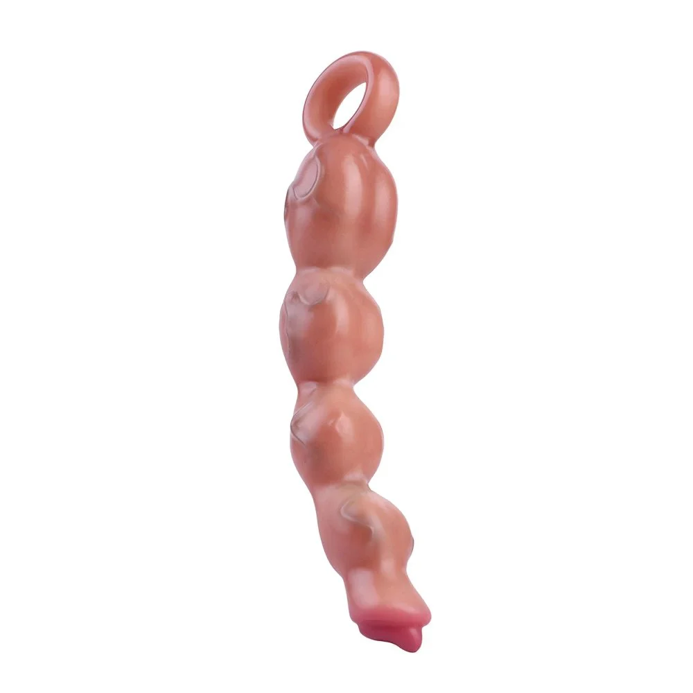 Silicone Vibrator Anal Beads Male Prostate Massager Anal Training Sex Toy for Men Women G Point Stimulation for Beginners