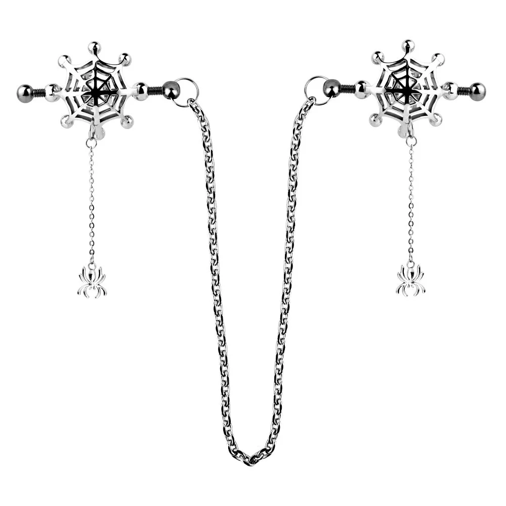 Women Adjustable Nipple Clamps Clit Clips Bondage Sex Toy Piercing Nipple Clamps Christmas