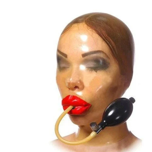 Suffocating Mask Sexy Catsuit Latex Headgear Latex Mask with Zipper Role Play Cosplay Adult BDSM 100% Waterproof