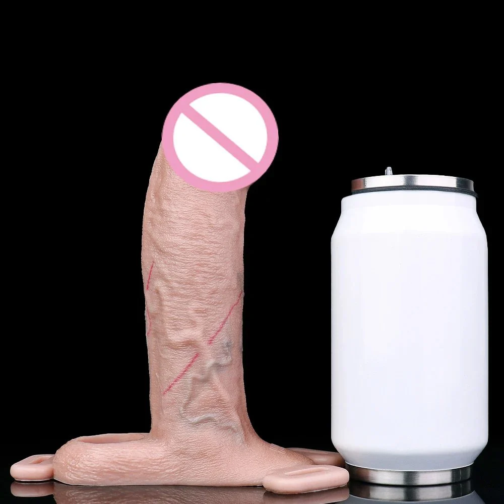 Penis Sleeve Extender Enlarger Hollow Realistic Dildo with Strap on Belt Cock Ring Penis Pump Male Sex Toys for Men Couples