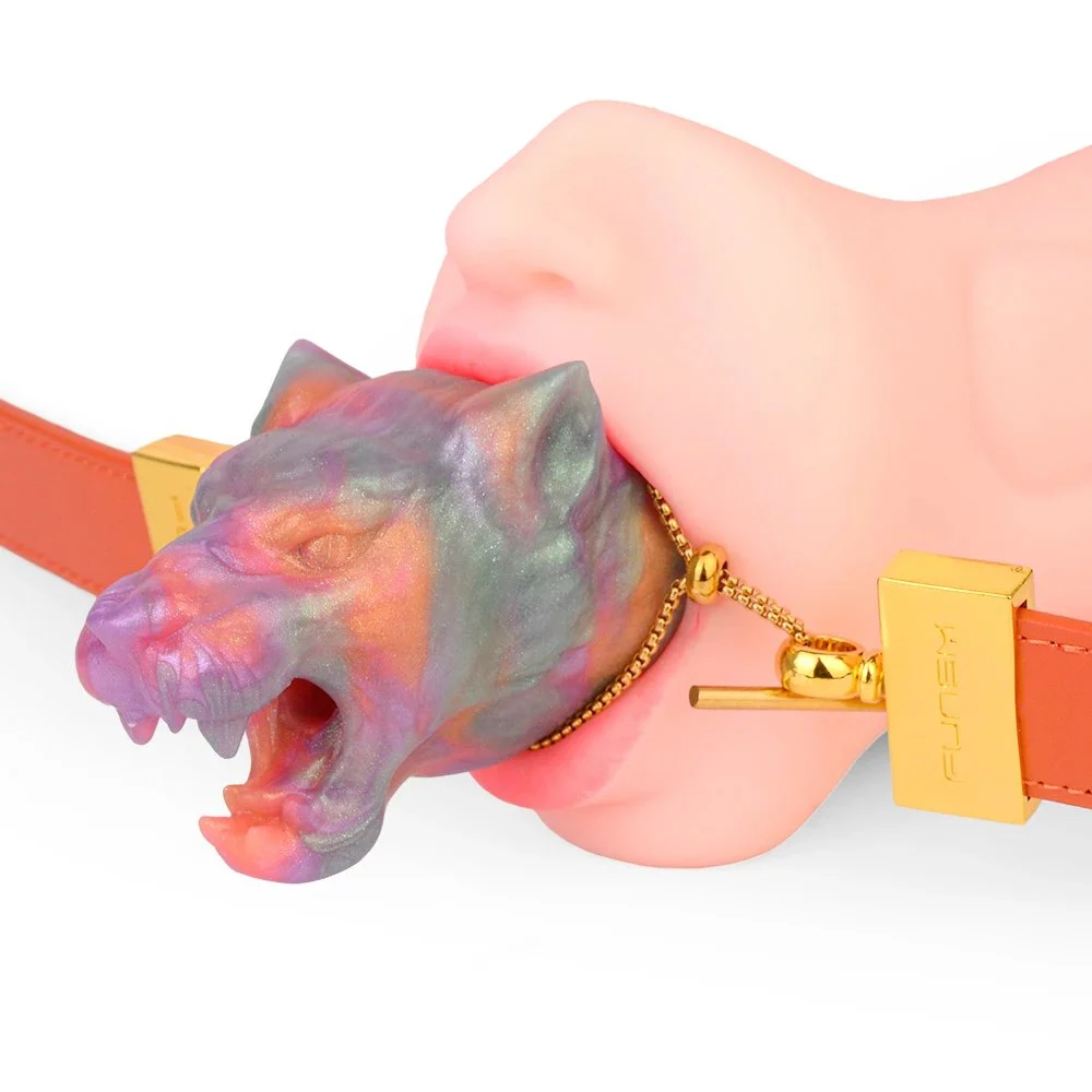 Unique Design Neon Color Series Leopard Tomb Fang Adult Sex Toys Soft Silicone Material Suitable for Bdsm Bondage Game Props