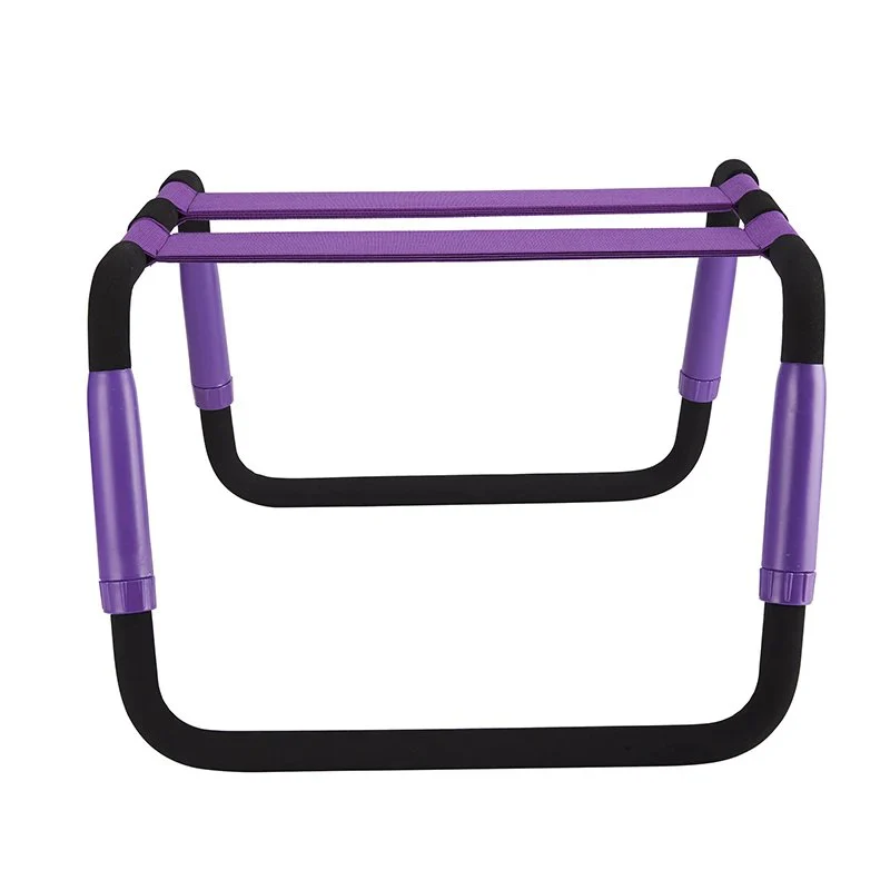 Stainless Steel Sex Furniture Chair Adjustable Height Auxiliary Sex Position Elastic Tool Bedroom Sex Loving Chair for Copules