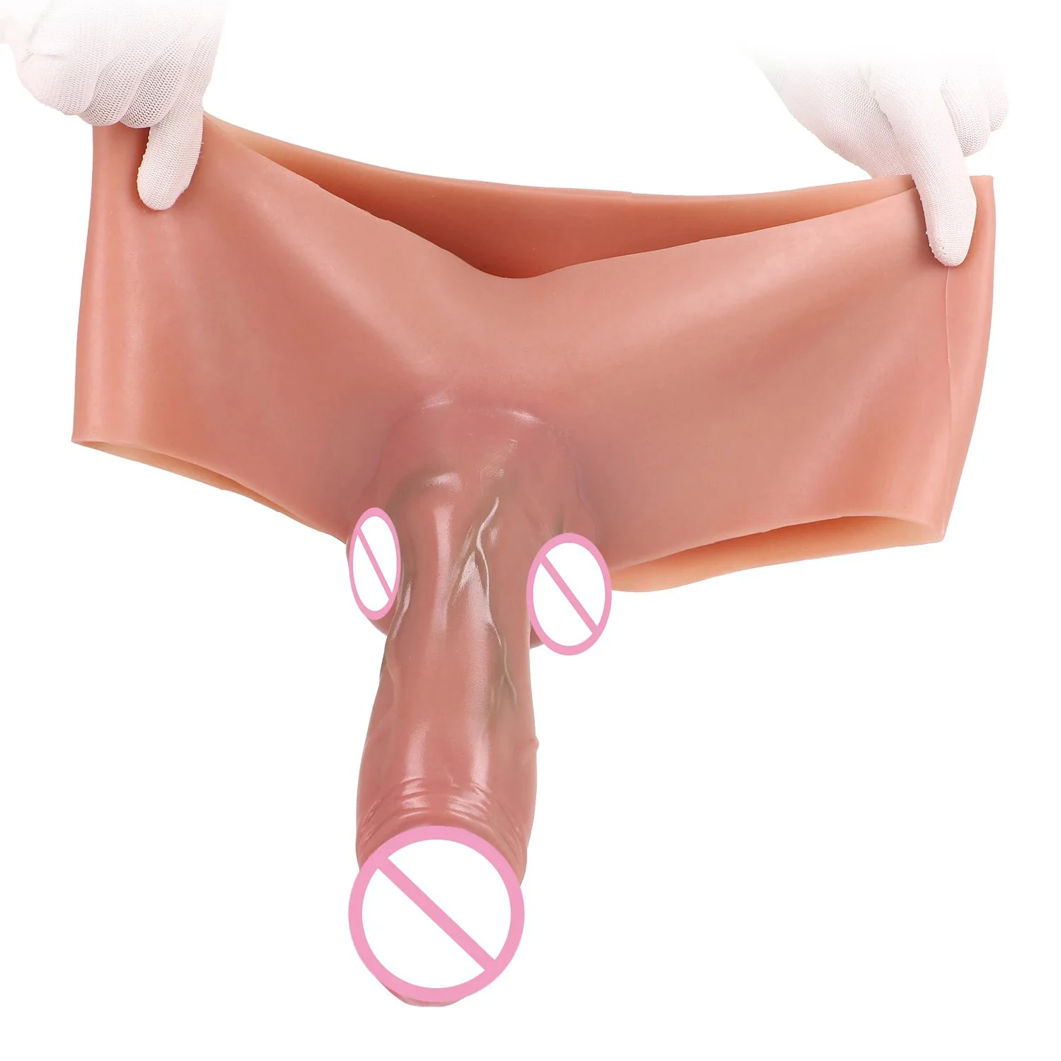 Adult Skin-frindly Wearable Hollow Penis Pants Realistic Silicone Dildo Pants for Man Sex Toys for Woman Gay