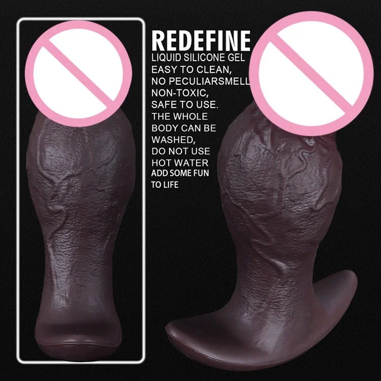 Mushroom Shape Black Realistic Big Huge Dildo Silicone Anal Plug Expand Extreme Big Butt Plug Adult Sex Toys for Women and Men