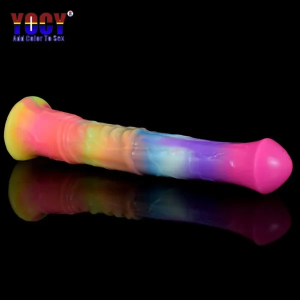 Luminous Soft Rubber Sex Toys Realistic Horse Huge Adult Dildos
