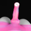 Silicone Pants with Fantasy Dildo Multi-color Strap Penis Anal Plug Stretchable Sex Toys for Women Masturbating