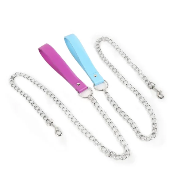 Leather Traction Chain Adult Chain Toy Hook Neck Set Accessories Leather Dog Chain Adult Interest Sex Toys