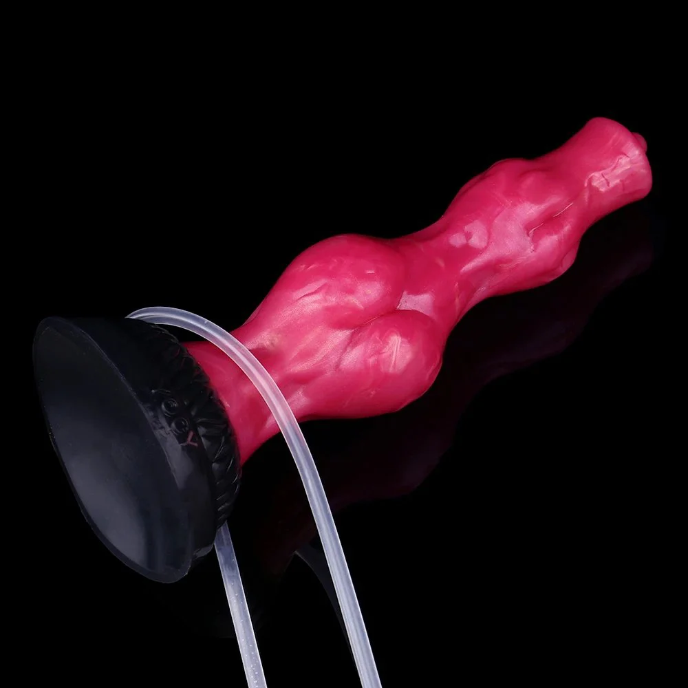 New Inflatable Water Spray Series Dildo with Suction Cups Can Be Attached to the Body of the Dildo Suitable for Female Sex Toys