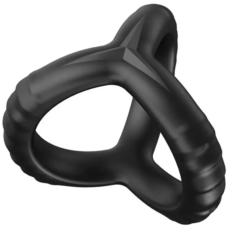 Silicone Penis Ring Pictures of Men 3 in 1 Ultra Soft Cock Ring for Erection Enhancing Sex Toy for Men