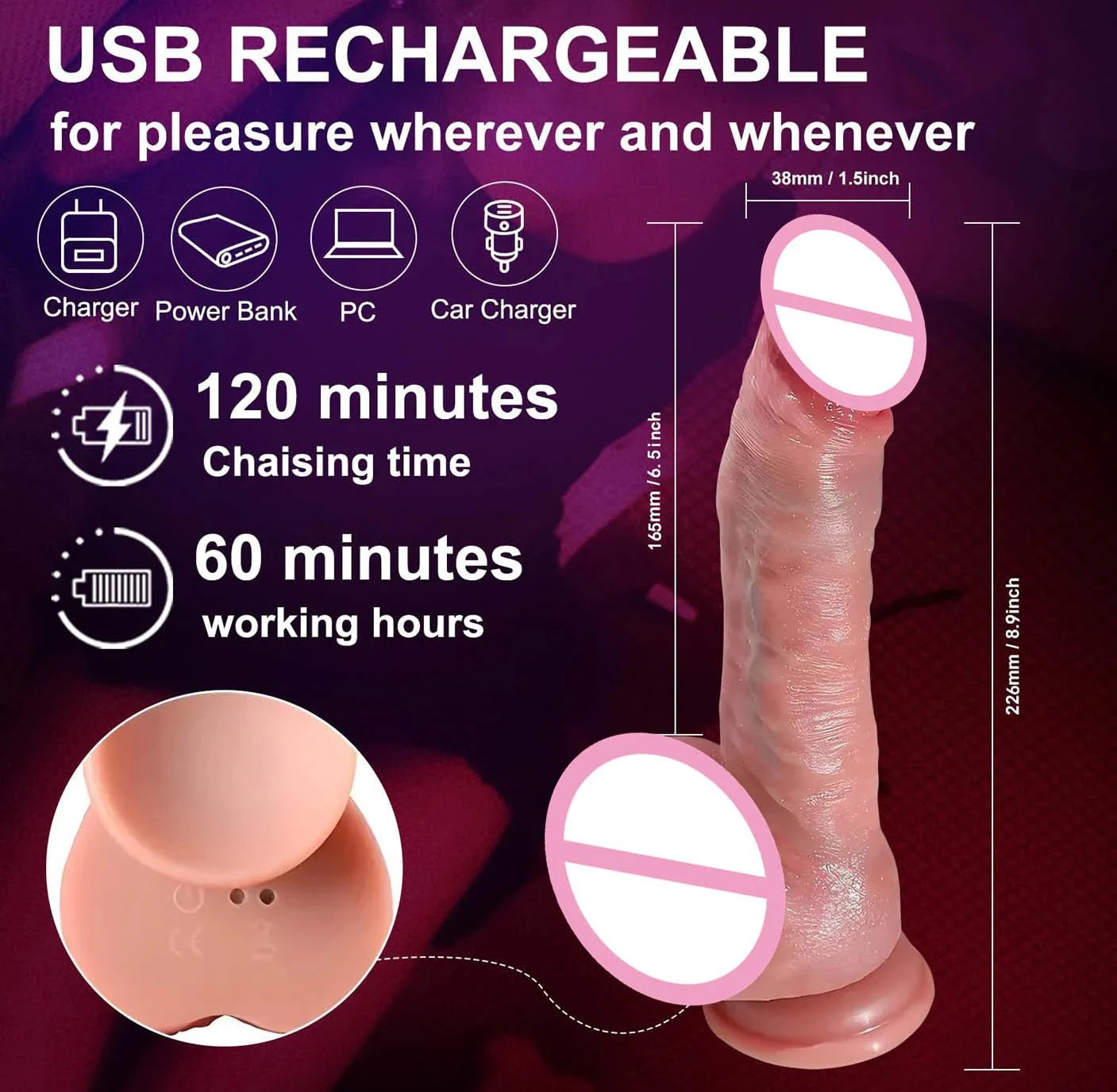 Soft Realistic Silicone Anal Dildos Clit G-spot Vagina Stimulation Remote Control Heating Thrusting Dildo Vibrator for Women