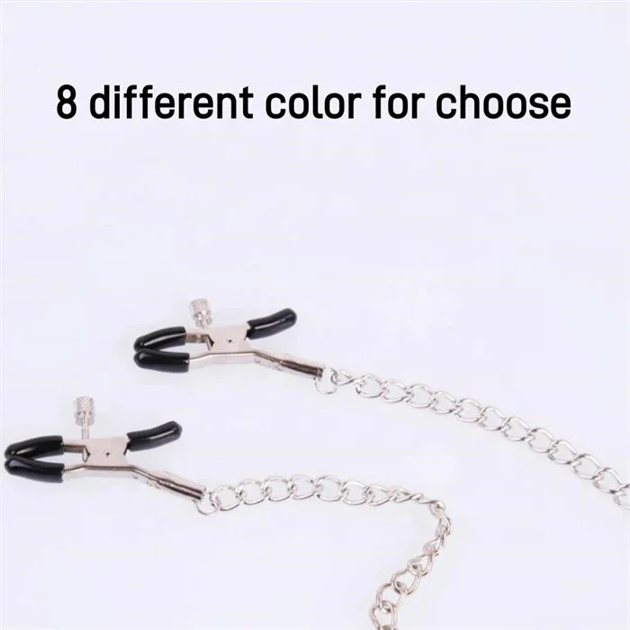 Fetish Metal Nipple Clamps for Couples' Flirting Bondage Sex Toys Pleasure