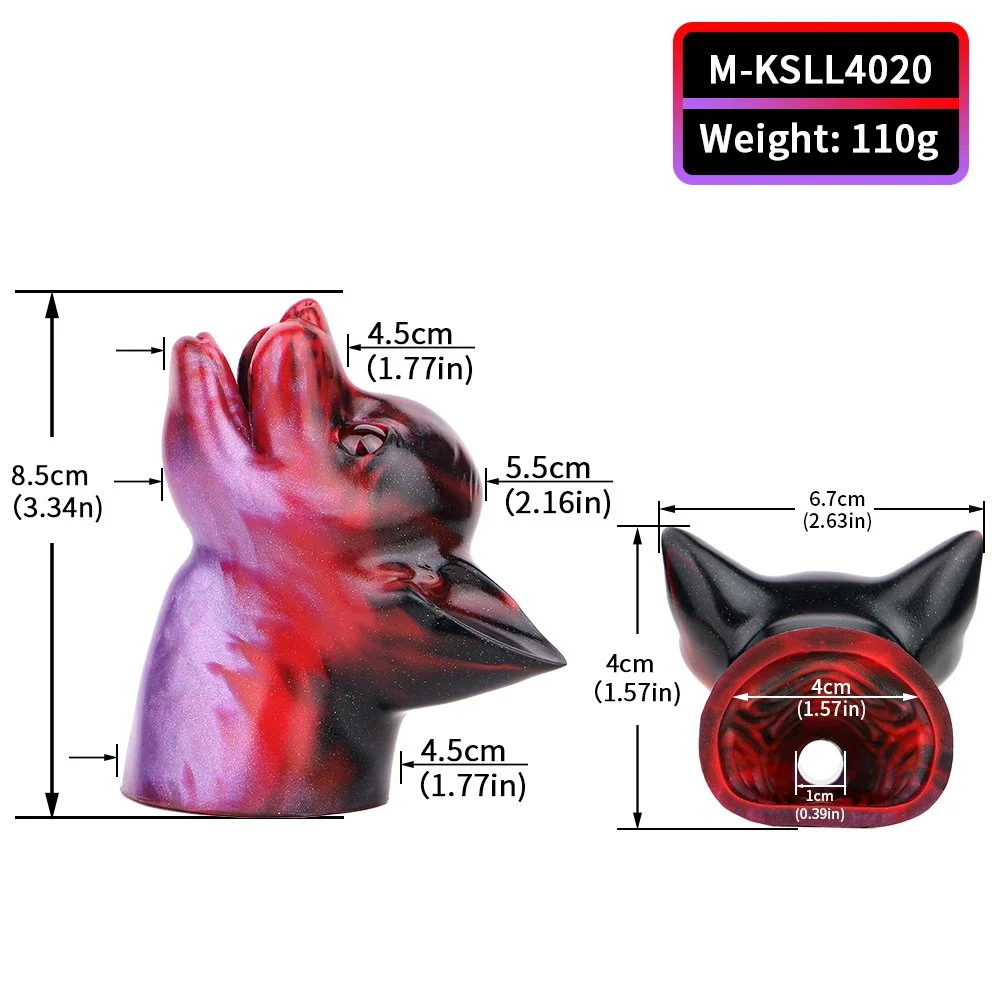 Gag Soft Silicone Gag Head Three Colors Multiple Matching Adult Play Props, Animal Shaped Bondage Gag