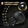 USB 8 Modes Telescopic Rotating Masturbation Device Male Sex Toys Penis Training Machine