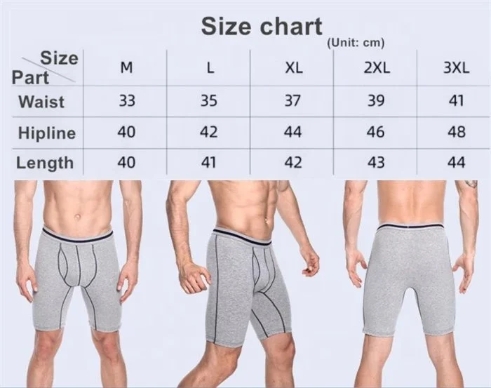 Comfortable Men's Boxer Briefs Quick Dry Modal Underwear Classic Sport Shorts Style Compression Feature Breathable Classic Style