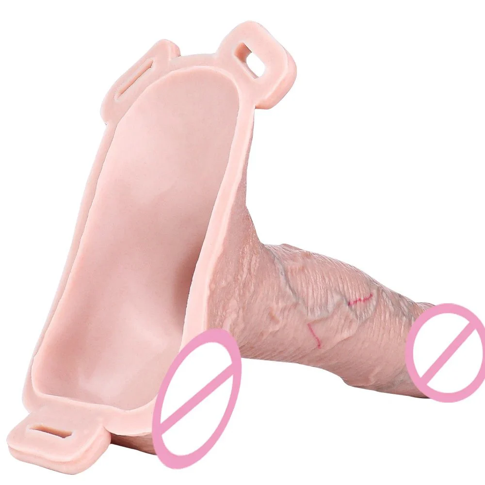 High-Realism Wearable Silicone Dildo with Strap, Life-Like Penis Extender for Men and Women