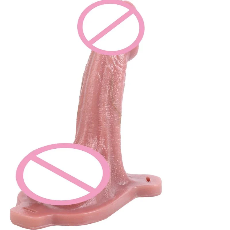 Adult Men Strap-On Penis Sleeve Realistic Hollow Dildo Wearable Dick Extender Harness Belt Sex Toy for Men