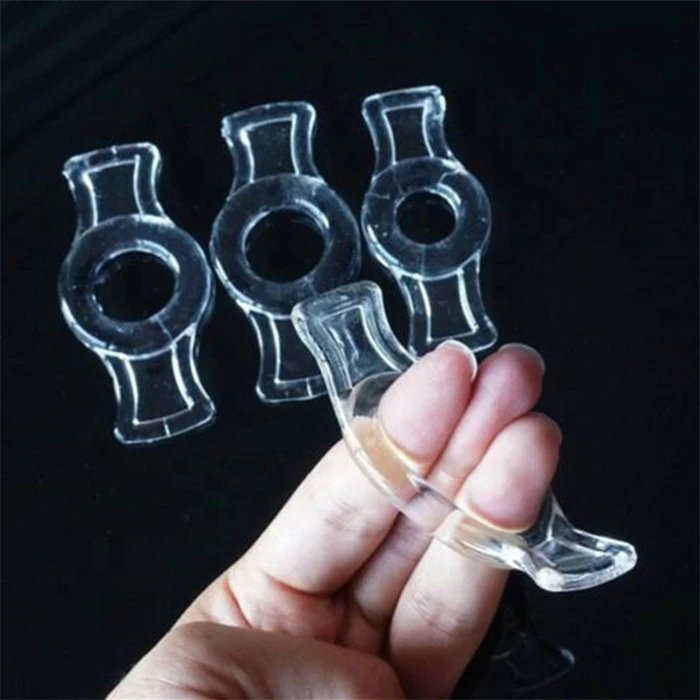 Transparent 4pcs TPE Silicone Cock Ring Set for Men Adult Sex Products for Delay Ejaculation