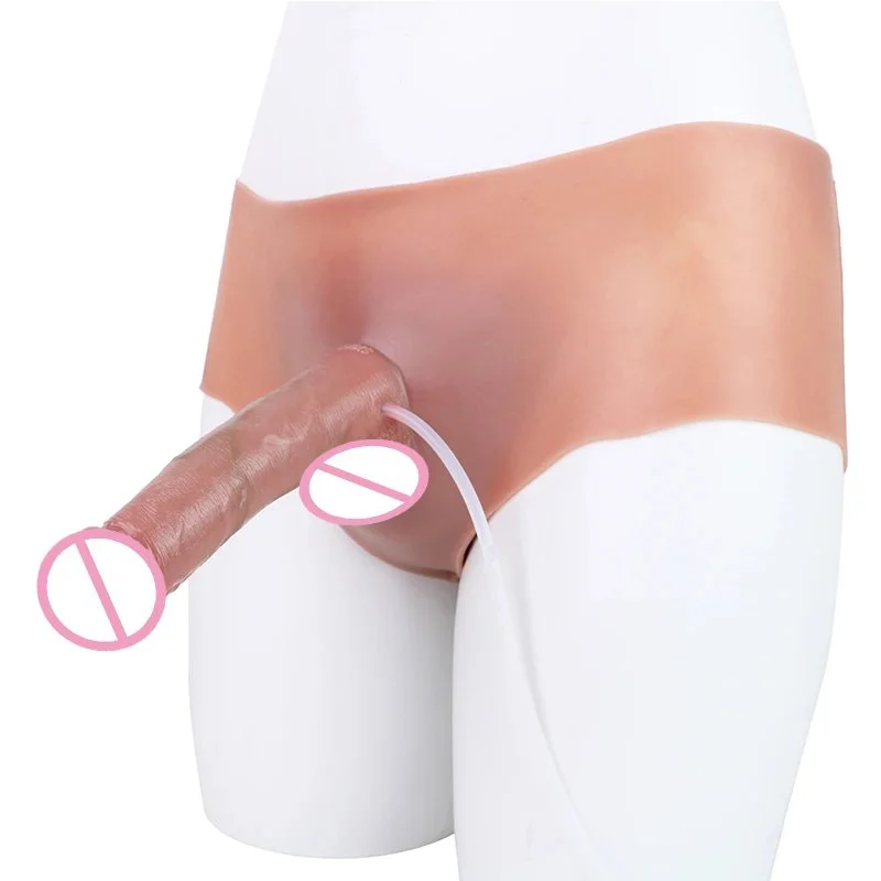 Squirting Penis With Silicone Pants Ejaculation Realistic Dildo Underwear Skin Touch Sex Toys for Women