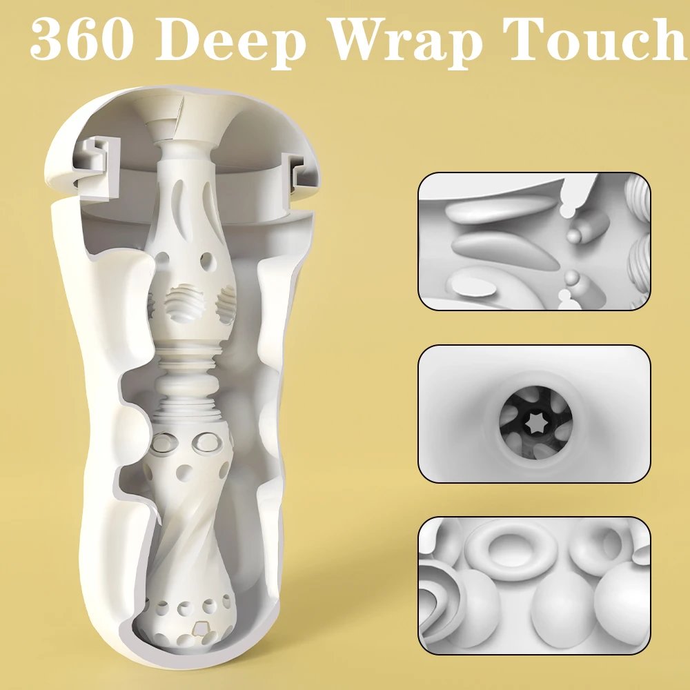 Uniquely Designed Male Masturbator in Aircraft Cup Shape Inspired by Milk Tea Cup Genre Product
