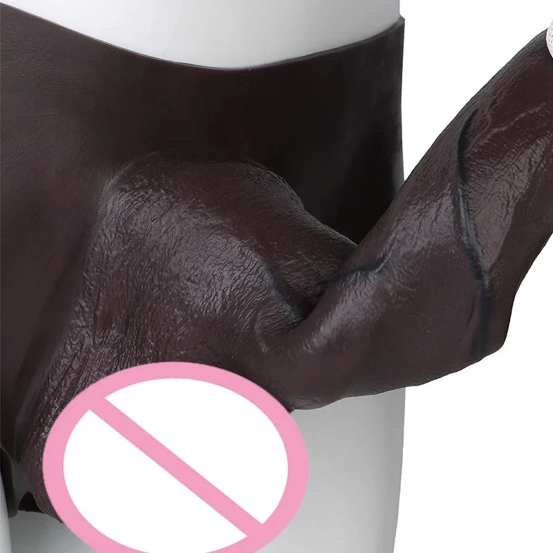 Ultra 9.84 Inch Realistic Penis Sleeve Thongs Skin Feeling Lifelike Male Strap on Dildo Extender Sex Toys Delay Ejaculation