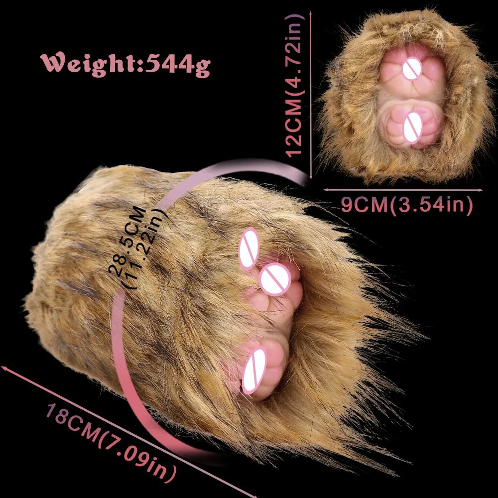 18 cm Length Dual Tight Channel Masturbation Cup Oral Sex Simulation Pocket Pussy Toys for Men