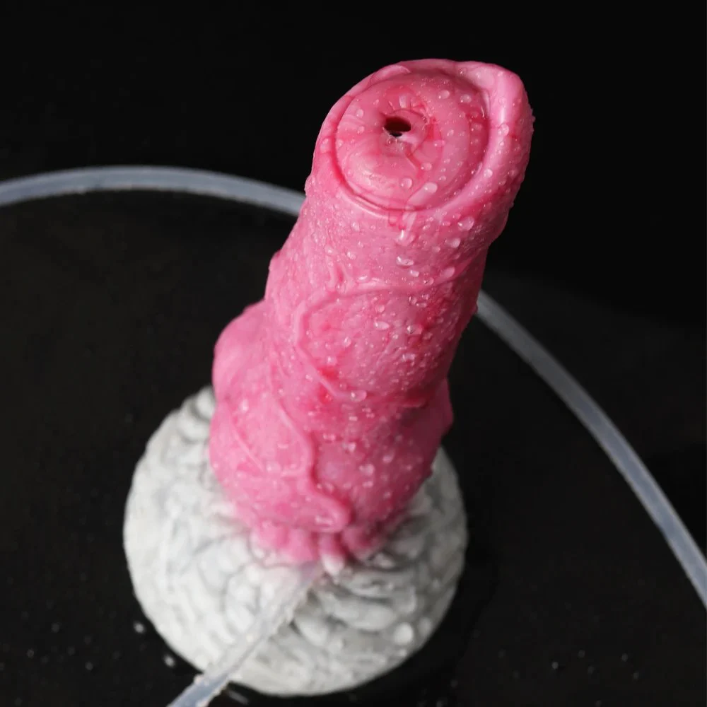 Squirting Dildo Animal Silicone Water Spray Penis Beef Color Ejaculating Sex Toys