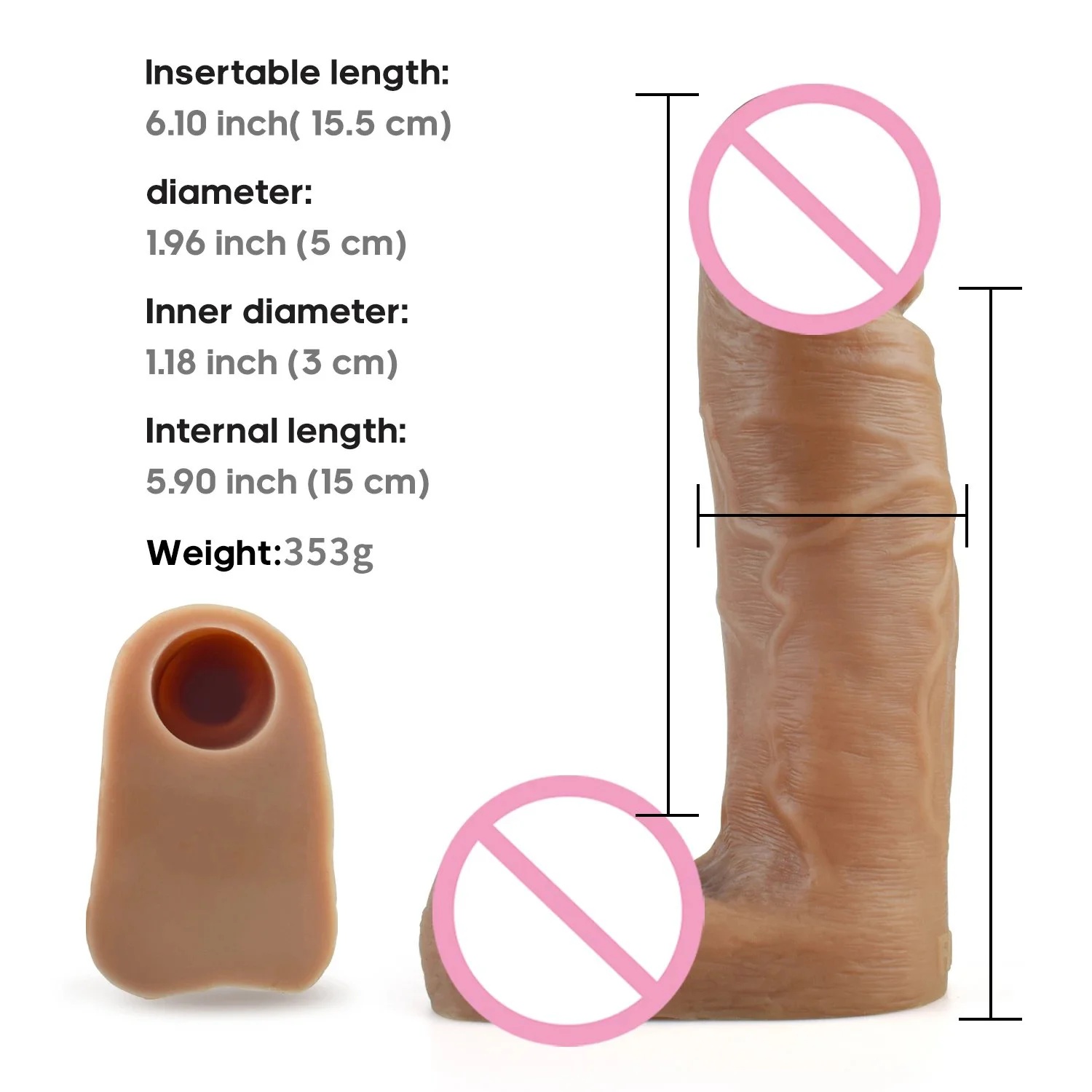 direct sales of new wearable dildo gay adult toy penis sleeves for lesbians