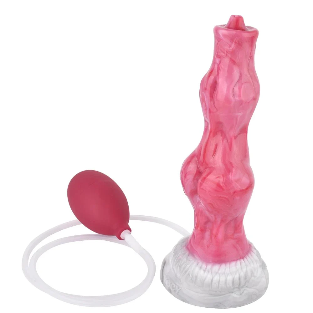 Monster Squirting Liquid Silicone Dildo Orgasmic Ejaculation Adult Sex Toy Knot Fantasy Dildo for Women Mens