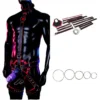 Strap on Dildo Harness Sex Toys for Pegging, Wearable Strapon Harness Lesbian Toy with Collar Thigh Cuffs BDSM Restraints