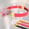 Uniquely Designed Bondage-shaped Gag, Neon-colored Premium Adult Sex Toy, Silicone Safety Gag for Restraining the Mouth