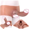 Huge Realistic Strap on Hollow Dildo for Men Wearable Penis Sleeve Pants for Men Women Gay Lesbian Adult Silicone Sex Toys