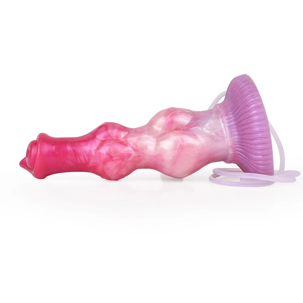 Spray Water Anal Plug Dildo Animal Ejaculating Dildo Realistic Natural Squirting Dog Dildo for Women