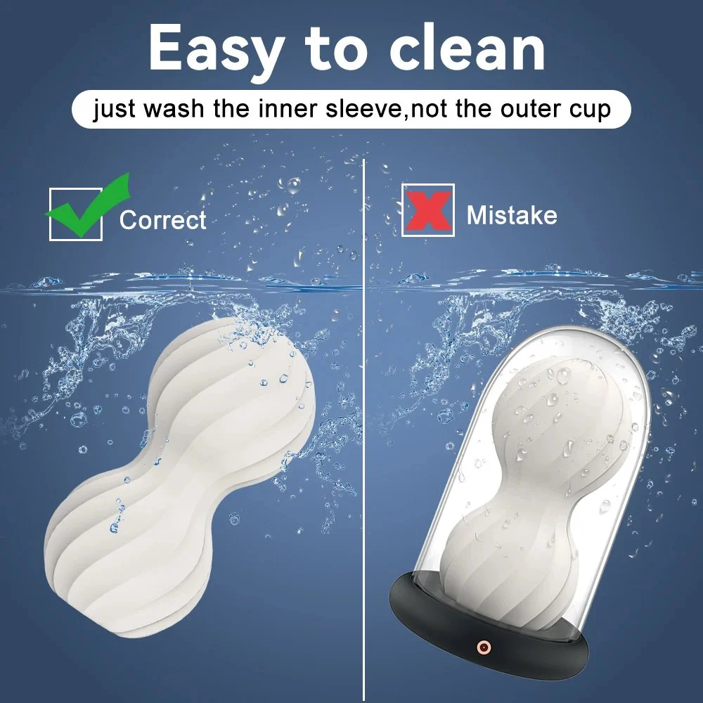 Adult Sex Products 9 Frequency Vibration Beads Male Masturbators Adult Toys in the Form of an Easy-to-Use Masturbation Cup