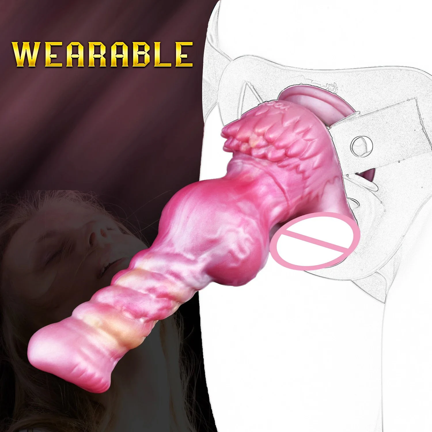 New Style Thrusting Dildo Vibrator Sex Toy Remote Control Vibrator for Clitoral G-spot Fantasy Wolf Dildos With10 Vibrating