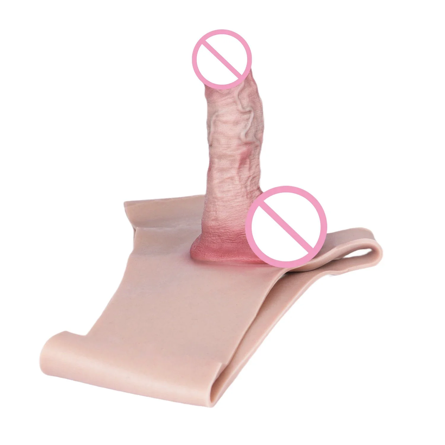 Realistic-feel Silicone Male Penis Skin-tight Pants for Wearable Simulation, Featuring Lifelike Texture and Sensation
