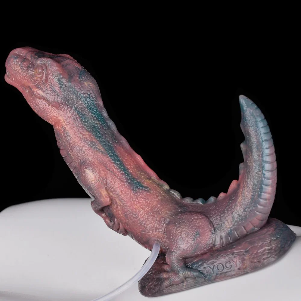 Squirting 8.66 Inch Large Dragon Dildo Penis Ejaculating Liquid Silicone Sex Shop Toy for Women