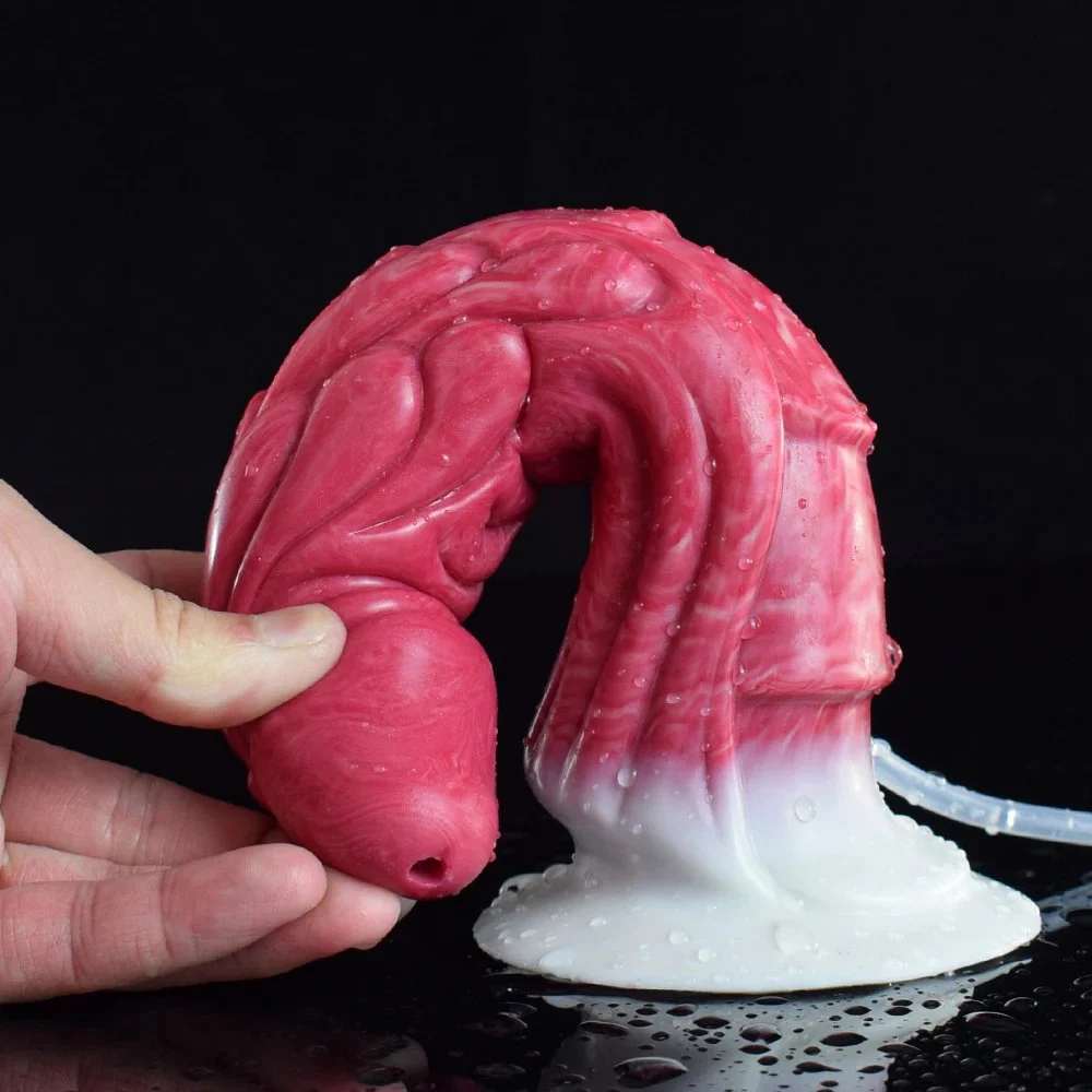 Squirting Dragon Dildo With Suction Cup 8.47inch Curve Ejaculating Animal Penis Anal Plug Sex Toys for Man Women