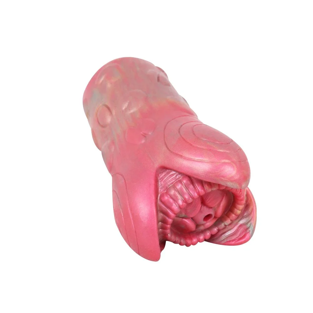 Alien Soft Channel Stroker for Men Liquid Silicone Fantasy Vagina Stroker. Unique Textured Inner Tunnel Male Masturbator Sex Toy
