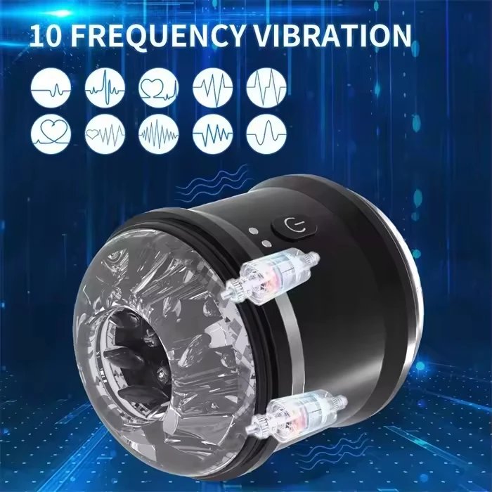 USB Rechargeable Mini Vibrating Masturbator for Men 10 Frequencies Sex Toys for Adult Male Masturbation Cups