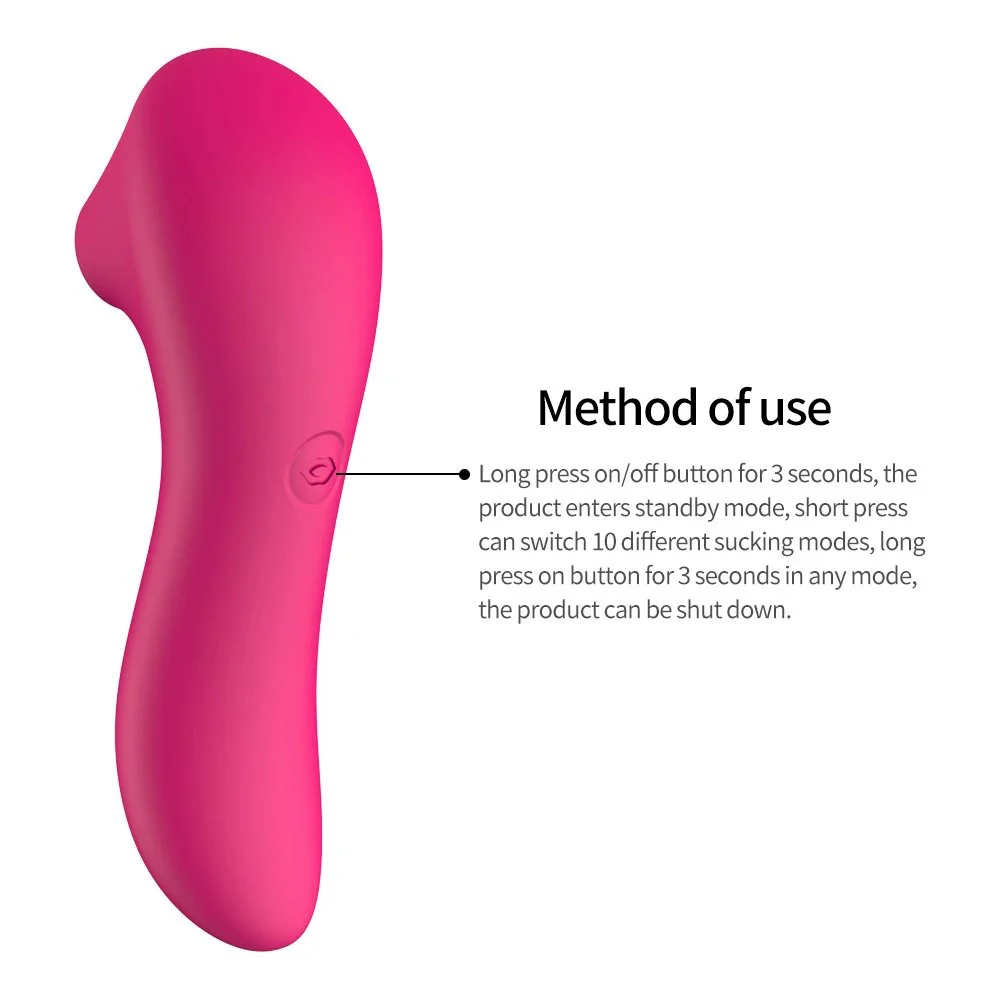 10 Frequency Mode Clitoral Sucking Vibrator Massager Stimulus Female Masturbation Women Sex Toys