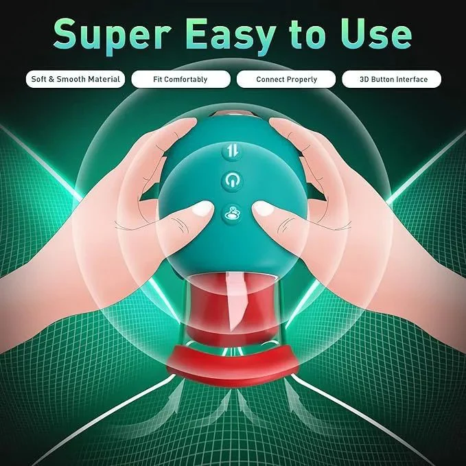 10 Modes Clitoral Nipple Stimulator G Spot Mouth Licking Tongue Vibrator Sex Toy for Women