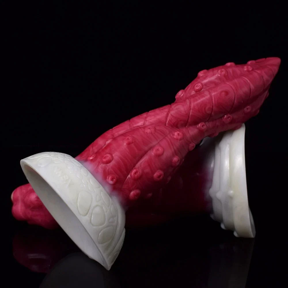 Octopus Shape Liquid Silicone Long Soft Sex Toys Dildos for Women Men