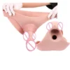 1072g Liquid Silicone Soft Hollow Sleeve Dildo Triangle Panties Wearable Dildo Strap on Dildo Realistic Sex Toy for the Couple
