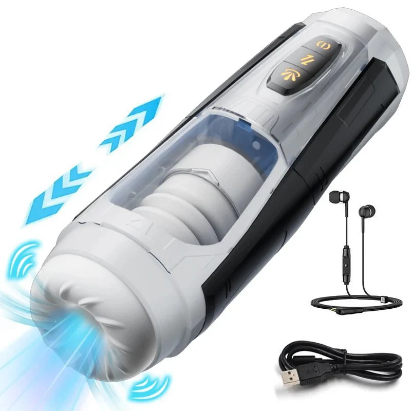 Automatic Heating Thrusting Spinning Suction Masturbation Cup Voice Men Sex Toys