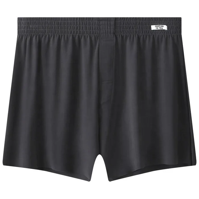 Men's Comfortable Boxer Pants Loose Trunks Shorts with Elastic Waistband Breathable Home Underwear Shorts