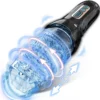 Automatic Male Masturbator with 10 Vibration & 5 Thrusting Rotating Patterns Penis Pump & Stroker Adult Toy